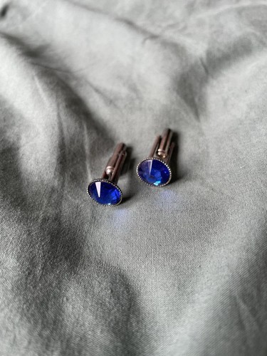 Vintage sapphire cufflinks - vintage,