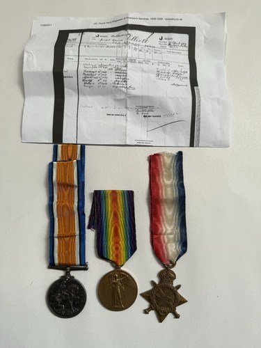 Trio ww1 medals - -, 46420