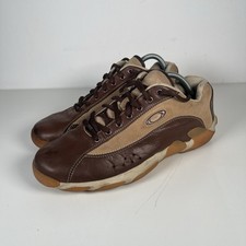 Oakley 10.0 Racing Shoes Trainers Driving UK 9 EU 44 Brown Leather Mens Vintage 