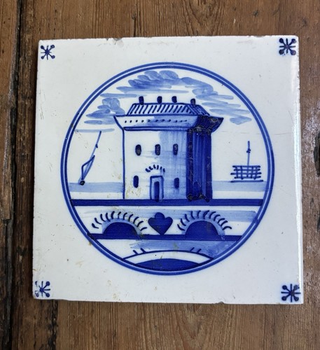 Delft delftware tile - delft,