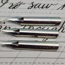 6 Vintage Dip Pen Nibs, F