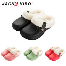 Womens Winter Slippers Indoor Outdoor Clog Plush Lined Warm Fuzzy House Shoes