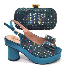 1 Set Italian Shoes And Bag