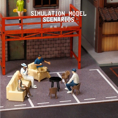 Diorama tables chairs - diorama,