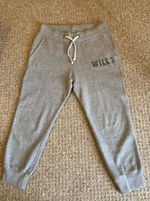 Jack Wills Grey Sweat Bottom UK8 Cropped 