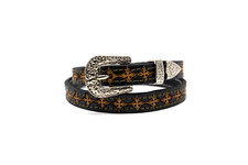 HandTooled Hat Band, Leather