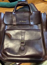 Vintage Dr. Martens Large Leather Satchel / Backpack Unisex Oxblood 15x16 inches