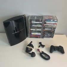 PlayStation 3 PS3 Console Bundle - Dualshock 3 Controller - 38 Games - Tested
