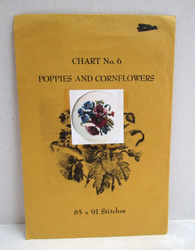 Petit point floral chart - floral, chart,