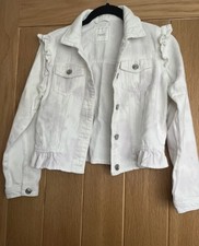 Next Girls White Denim Jacket