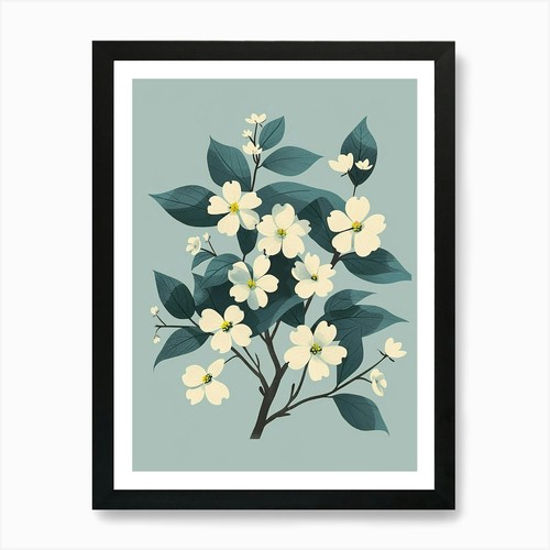 Dogwood tree flat - tree,