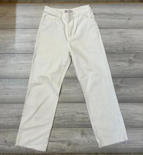 Zara White Straight Leg Jeans