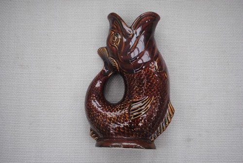 Vintage fish gurgle jug - gurgle,