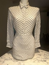 polka dot Zara outfit blouse & skirt set size XS sold out in store & online