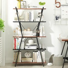 Rustic Wood Bookcase Bookshelf