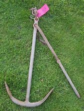 6.5 Kilo Galvanised  Fisherman   Folding Boat Anchor Or Garden Display  
