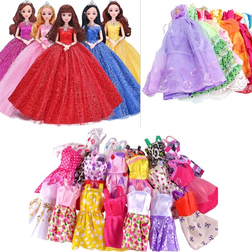 10pcs barbie dresses doll - dresses,