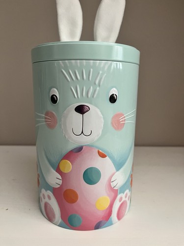 Rabbit bunny empty biscuit tin - rabbit/bunny,