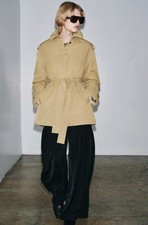 Zara Padded Short Trench Coat