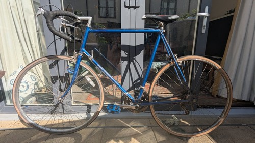 Raleigh blue road bike - road,