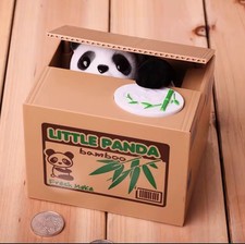 Cute cat panda stealing steal - cat,