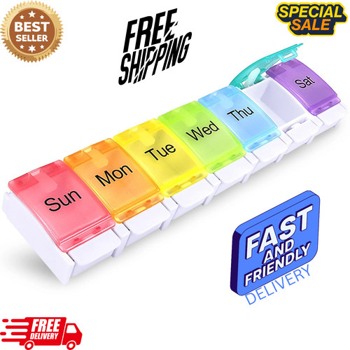 Day large pill box holder - day,