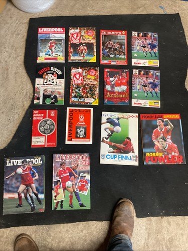Liverpool football programs - liverpool,