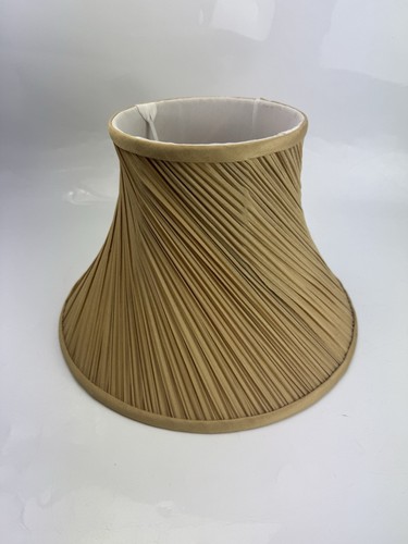Gold satin twist pleated - satin,