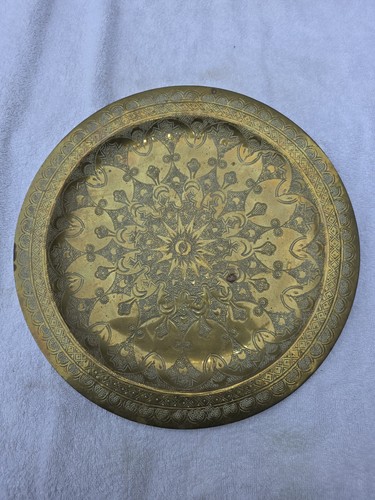 Antique brass dish - brass,