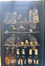 Undercounter Wine cooler fridge single glass door LOGIK