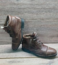 Rieker Mens Leather Boots Chelsea Brown Ankle Wool Lined Lightweight UK 7.5