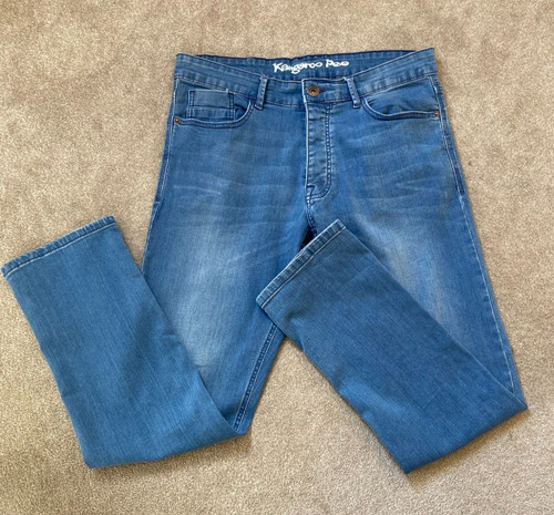 Kangaroo poo mens blue denim - kangaroo,