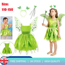 Halloween Kids Children Tinkerbell Fairy Pixie Girls Princess Cosplay Costumes`