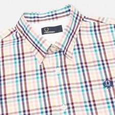 Fred Perry Men's Long Sleeve Shirt Formal/Casual Shirt Size Small / Medium