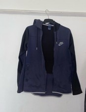 Mens Size Medium Navy Blue Nike Tech Fleece Jacket Good Condition