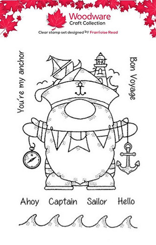 Woodware clear stamps - -, beach