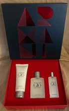 GIORGIO ARMANI Acqua di Gio 50ml EDT & 15ml EDT Sprays, 75ml Shower Gel GIFT SET