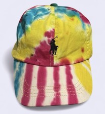 Vintage Polo Ralph Lauren Laguna Tie Dye Baseball Cap Hat - Multi Colour