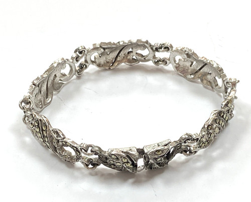 Vintage silvertone bracelet - vintage,