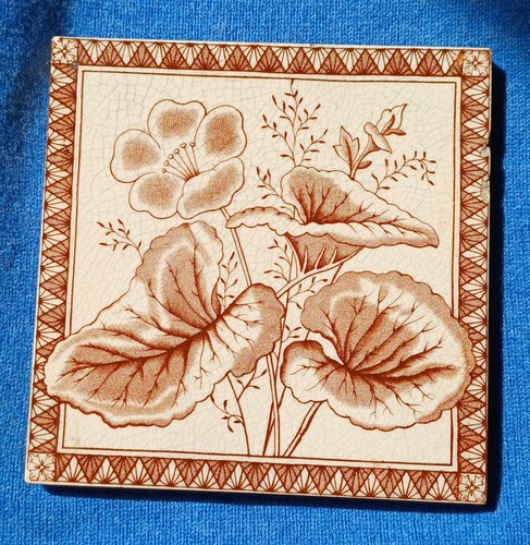 Decorative floral ceramic tile - decorative,