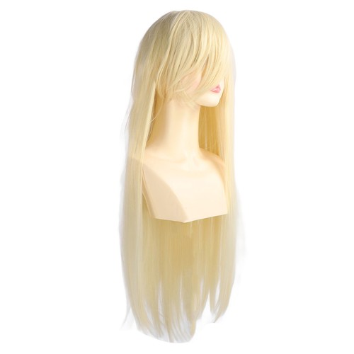 Women long blonde wig - long,
