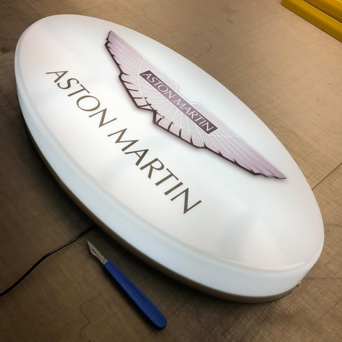Aston martin illuminated wall - aston,