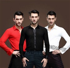 Mens Dance Shirt Modern Salsa