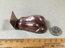 ANTIQUE VICTORIAN COPPER ENTREE' / GARNISHING MOULD - TRUSSED CHICKEN