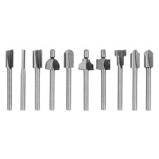 Gasea 10Pcs 3Mm 1/8" Shank HSS