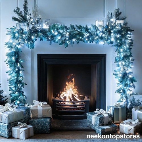 9ft christmas garland - christmas,