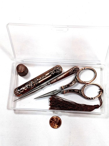Victorian style sewing set kit - style,