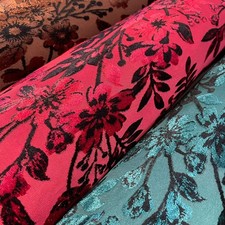 Premium Velvet Velour Floral