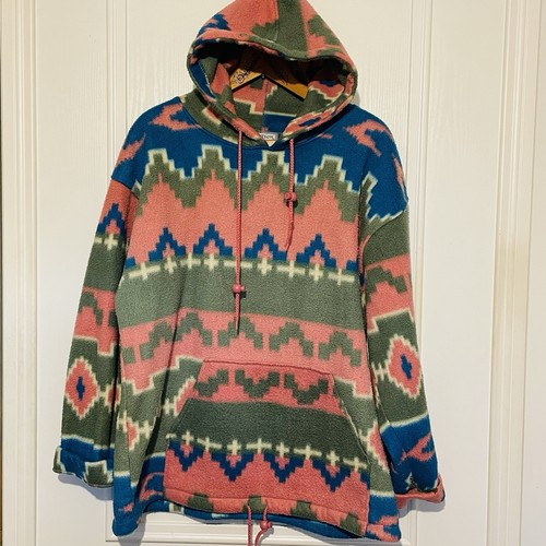 Vtg fleece hoodie 1990s - vtg,
