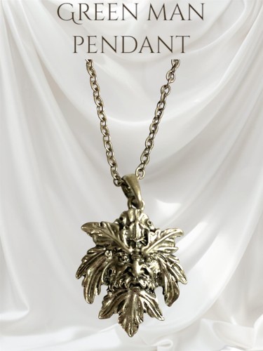 Green man pendant lead free - man, lead-free